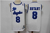 Lakers 8 Kobe Bryant White Hardwood Classics Swingman Jersey,baseball caps,new era cap wholesale,wholesale hats